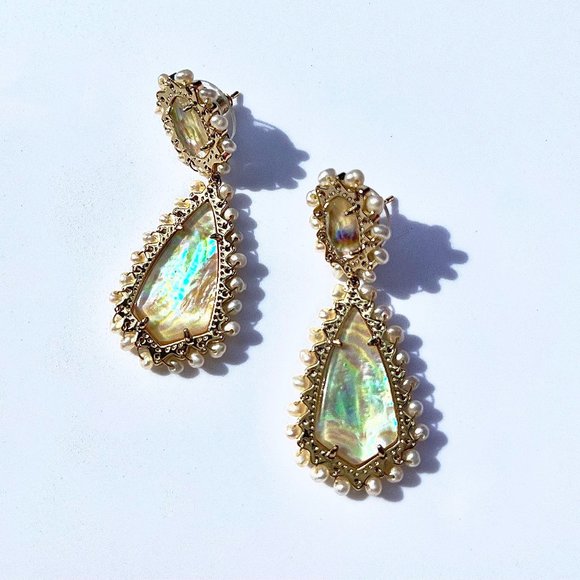 NWT Kendra Scott Beaded Camry Earrings - Picture 1 of 4